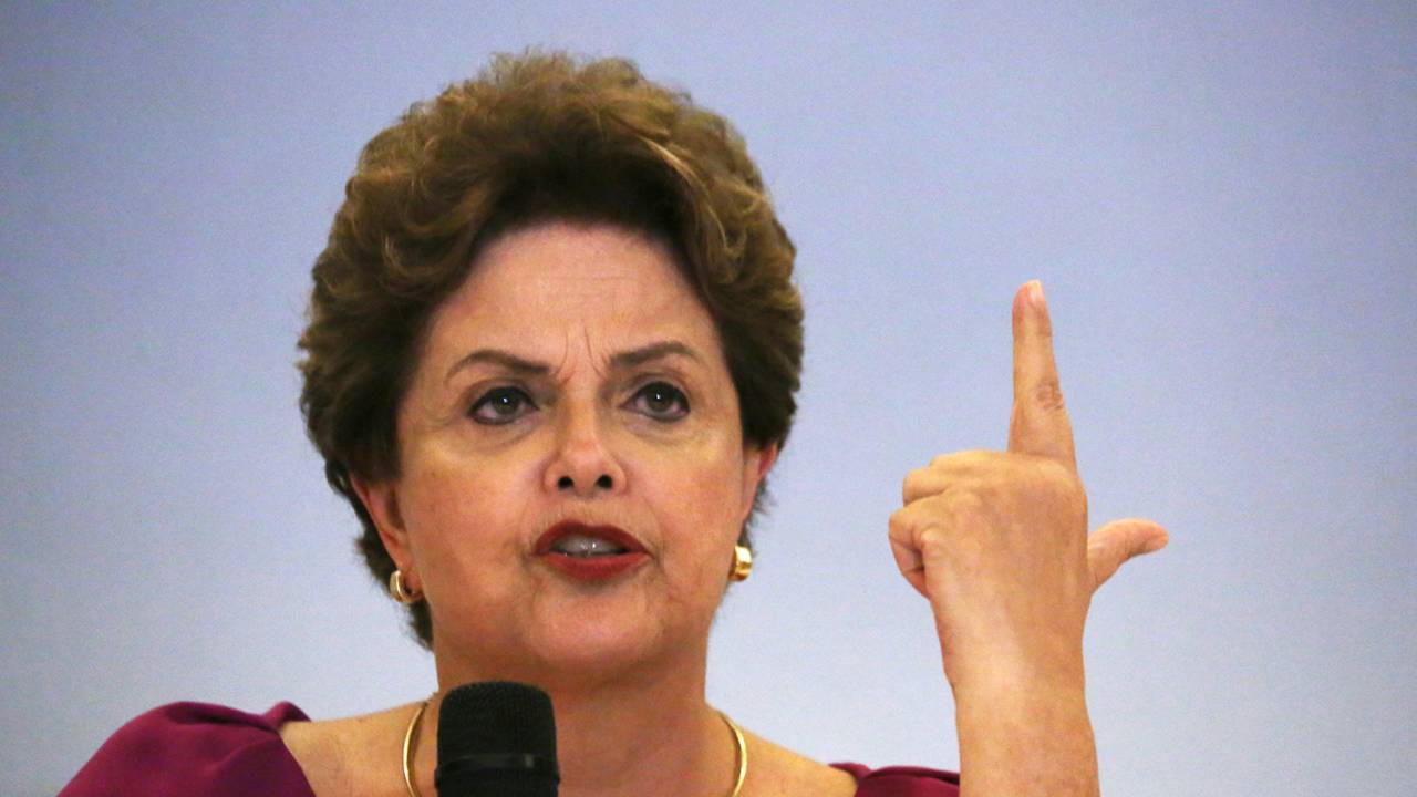 A ex-presidente Dilma Rousseff discursa durante evento realizado no Rio de Janeiro (RJ) - 26/03/2018