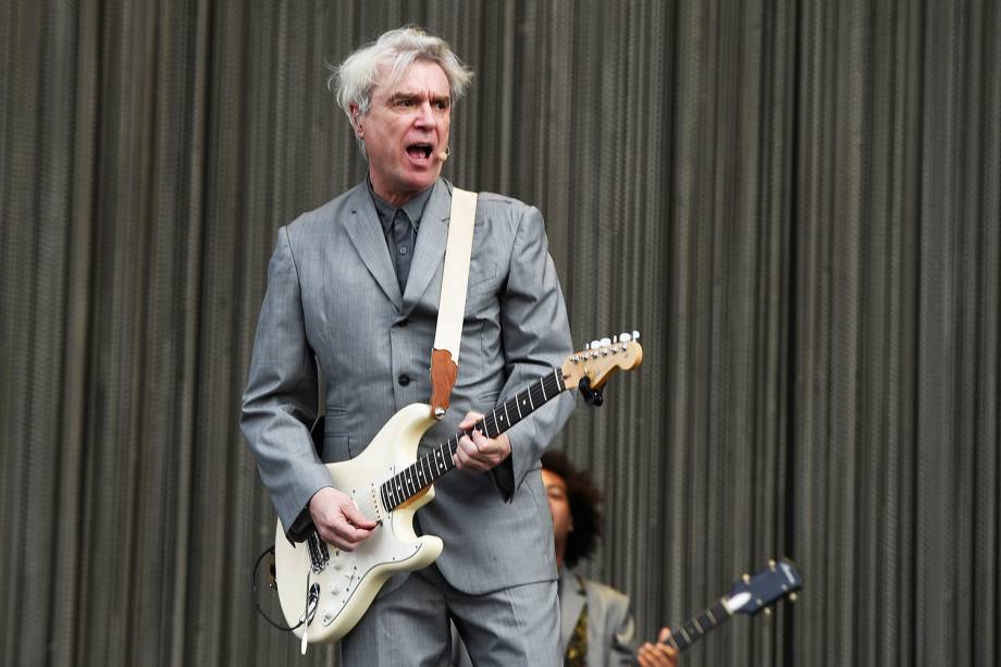 Show de David Byrne no segundo dia do festival Lollapalooza, em São Paulo - 24/03/2018