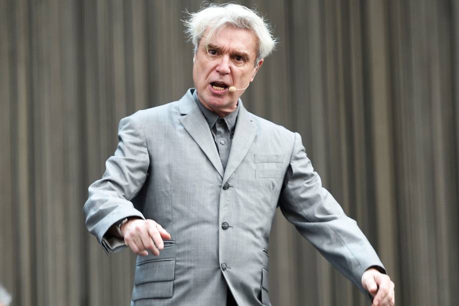 Show de David Byrne no segundo dia do festival Lollapalooza, em São Paulo - 24/03/2018