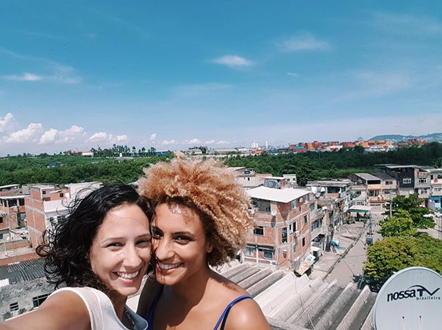 Marielle Franco e sua mulher Monica Benício