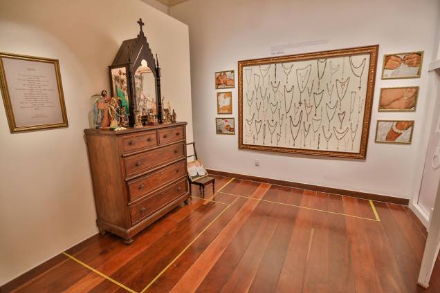 Vista da exposição 'Ser Feliz É para Quem Tem Coragem', em Salvador Vista da exposição 'Ser Feliz É para Quem Tem Coragem', em Salvador