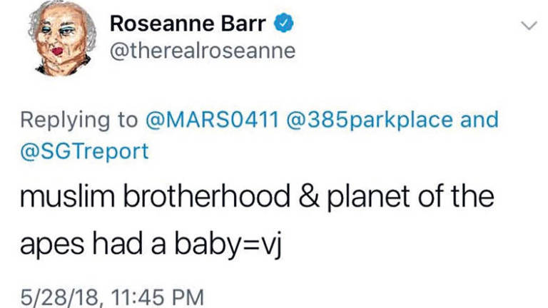 tuíte roseanne barr tuíte roseanne barr