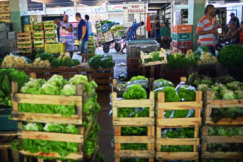 CEASA do Rio de Janeiro recebe verduras e legumes, durante o nono dia da greve dos caminhoneiros - 29/05/2018