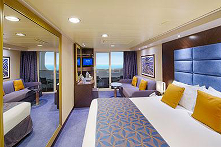 MSC Preziosa – Cabine externa com varanda Cabine externa com varanda, do navio MSC Preziosa