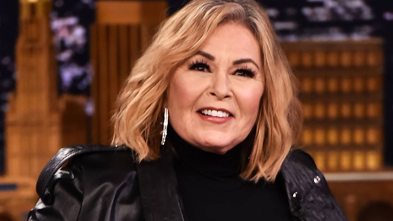 A atriz americana Roseanne Barr é entrevista pelo apresentador Jimmy Fallon, em Nova York - 30/04/2018