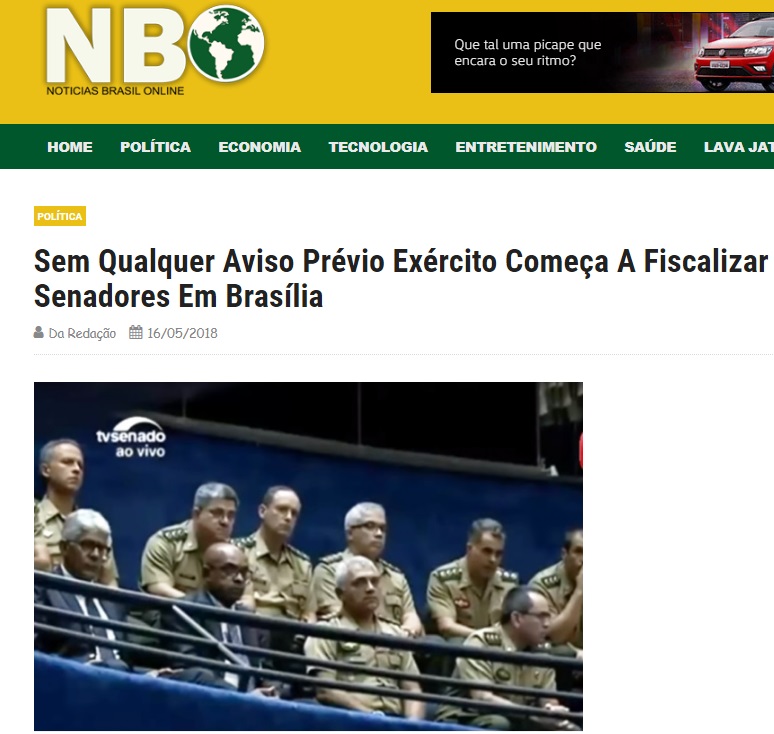 fake news exército congresso fake news exército congresso