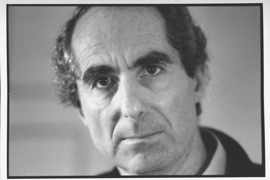 Escritor americano Philip Roth, em 1990