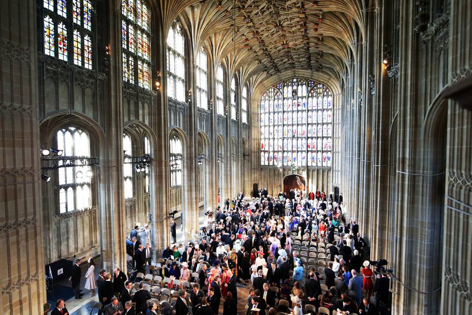 Convidados começam a chegar à Capela de São Jorge para o casamento entre o príncipe Harry e Meghan Markle - 19/05/2018