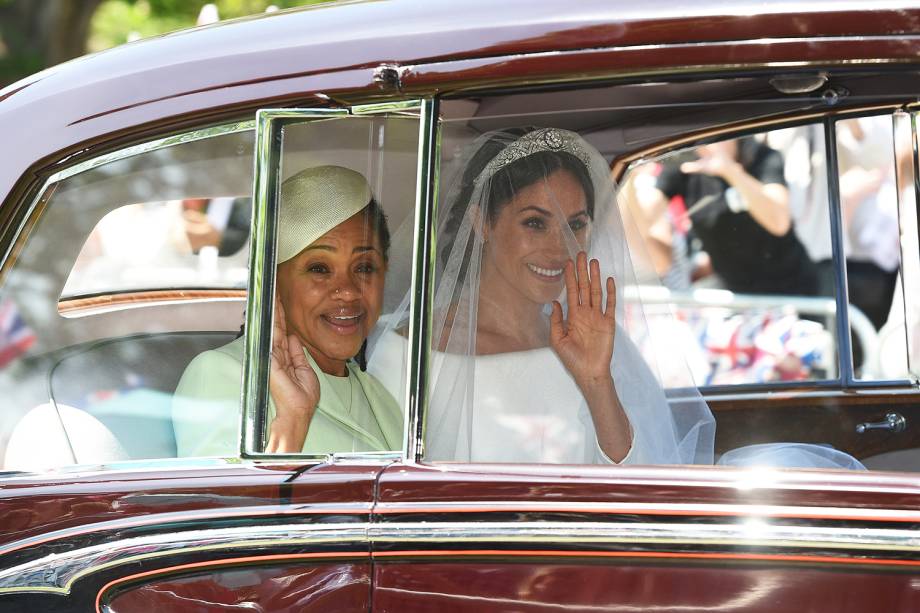 Meghan Markle e sua mãe, Doria Ragland, chegam para a cerimônia de casamento em Windsor - 19/05/2018 Meghan Markle e sua mãe, Doria Ragland, chegam para a cerimônia de casamento em Windsor - 19/05/2018
