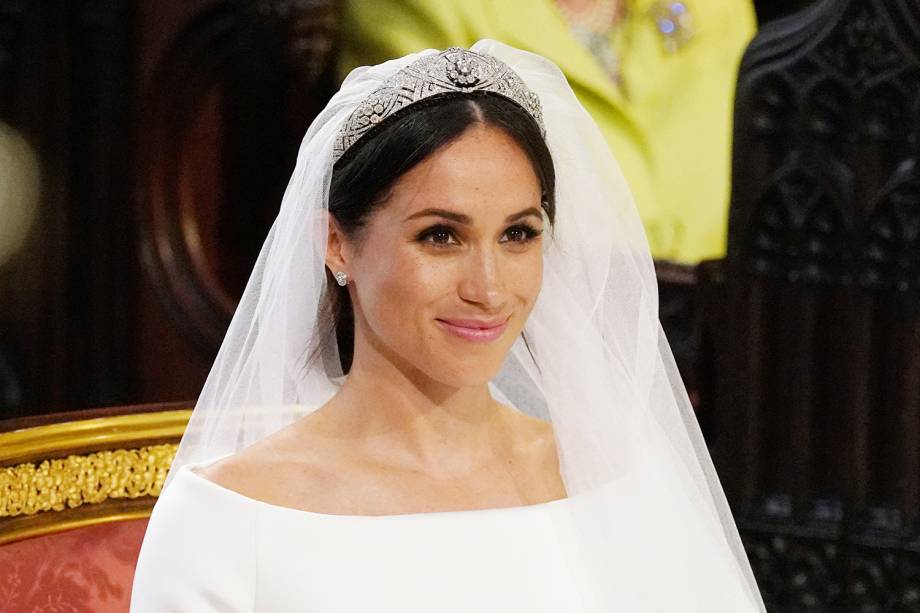 Meghan Markle durante cerimônia de casamento na Capela de São Jorge, em Windsor - 19/05/2018 Meghan Markle durante cerimônia de casamento na Capela de São Jorge, em Windsor - 19/05/2018