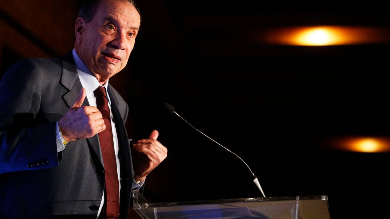 O ministro das Relações Exteriores, Aloysio Nunes. participa do seminário Competitividade com Foco na Exportação, no centro do Rio de Janeiro (RJ) - 29/06/2018