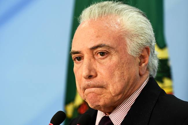 O presidente da República, Michel Temer O presidente da República, Michel Temer, realiza pronunciamento para anunciar a indicação de Ivan Monteiro para assumir a presidência da Petrobras, após a demissão de Pedro Parente - 01/06/2018