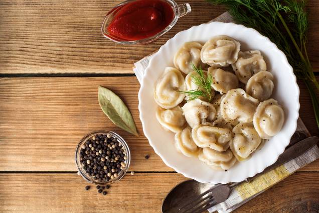 Pratos típicos da Rússia - Pelmeni Pratos típicos da Rússia - Pelmeni