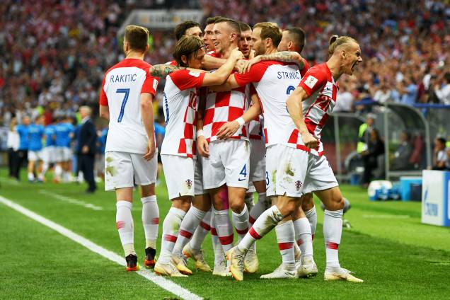 Ivan Perisic comemora após marcar o gol de empate da Croácia, em partida contra a França, válida pela final da Copa do Mundo - 15/07/2018 Ivan Perisic comemora após marcar o gol de empate da Croácia, em partida contra a França, válida pela final da Copa do Mundo - 15/07/2018