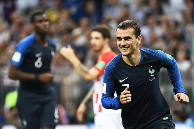 Antoine Griezmann marca o segundo gol da França, durante a final da Copa do Mundo da Rússia - 15/07/2018 Antoine Griezmann marca o segundo gol da França, durante a final da Copa do Mundo da Rússia - 15/07/2018