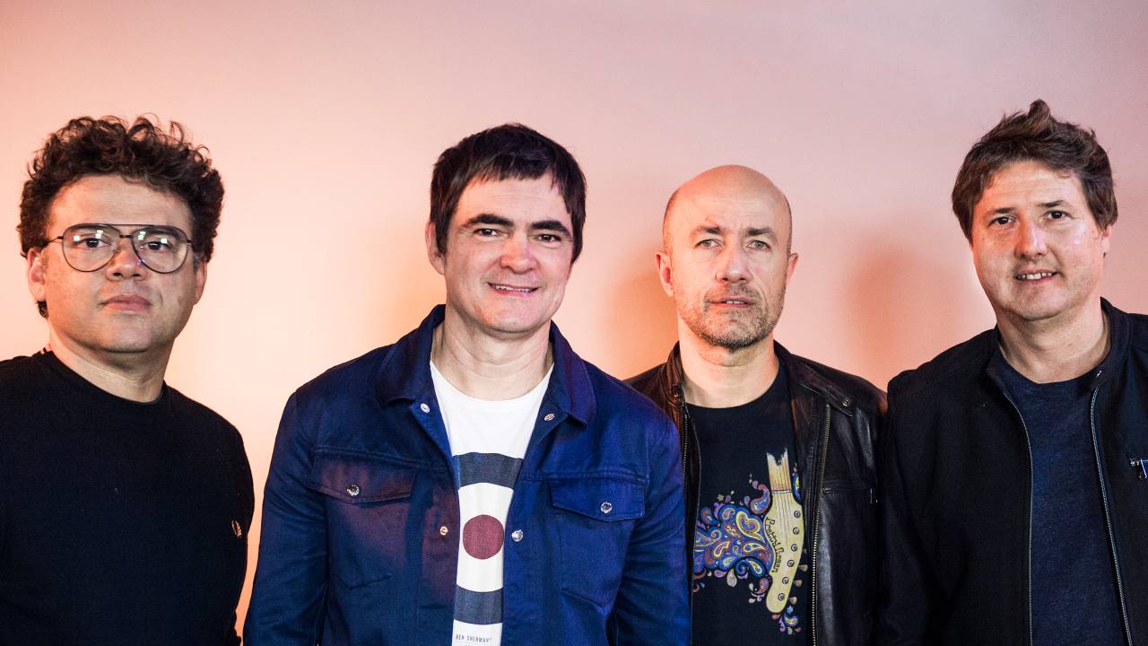 Banda Skank após participação no VEJA música - 29/08/2018
