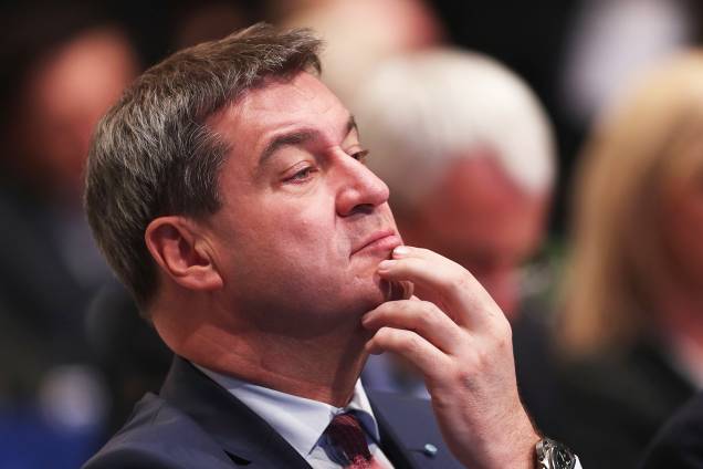 O governador da Baviera, Markus Söder, participa de reunião do partido da União Social Cristã, em Nuremberg, na Alemanha - 15/12/2017 O governador da Baviera, Markus Söder, participa de reunião do partido da União Social Cristã, em Nuremberg, na Alemanha - 15/12/2017