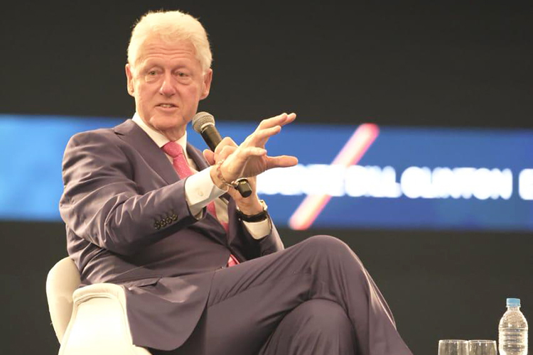O ex-presidente americano Bill Clinton, durante a Expert XP 2018, maior evento de finanças da América Latina, em São Paulo (SP) - 21/09/2018