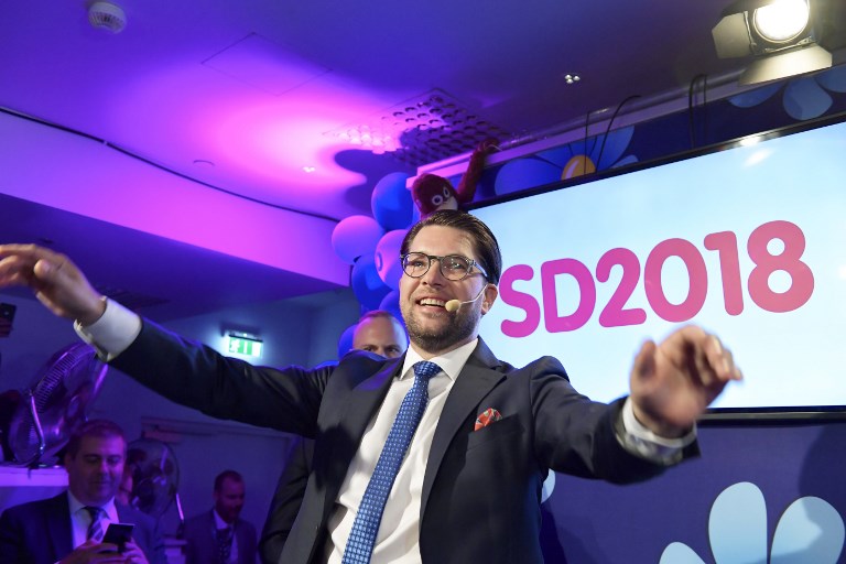 Jimmie Akesson, do Democratas da Suécia (SD)