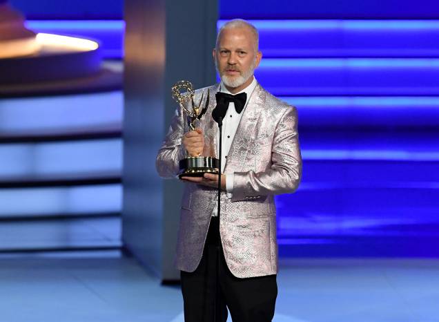 Ryan Murphy vence na categoria de Melhor direção em série limitada, filme para a TV ou especial de drama, durante o Emmy Awards - 17/09/2018 Ryan Murphy vence na categoria de Melhor direção em série limitada, filme para a TV ou especial de drama, durante o Emmy Awards - 17/09/2018