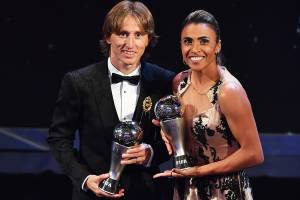 Luka Modrić e Marta, melhores jogadores do mundo - The Best Fifa 2018