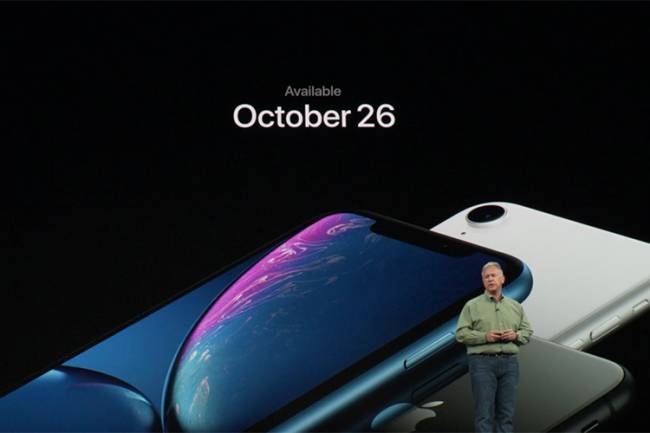 iPhone XR estará disponível para compra a partir de 26 de outubro iPhone XR estará disponível para compra a partir de 26 de outubro