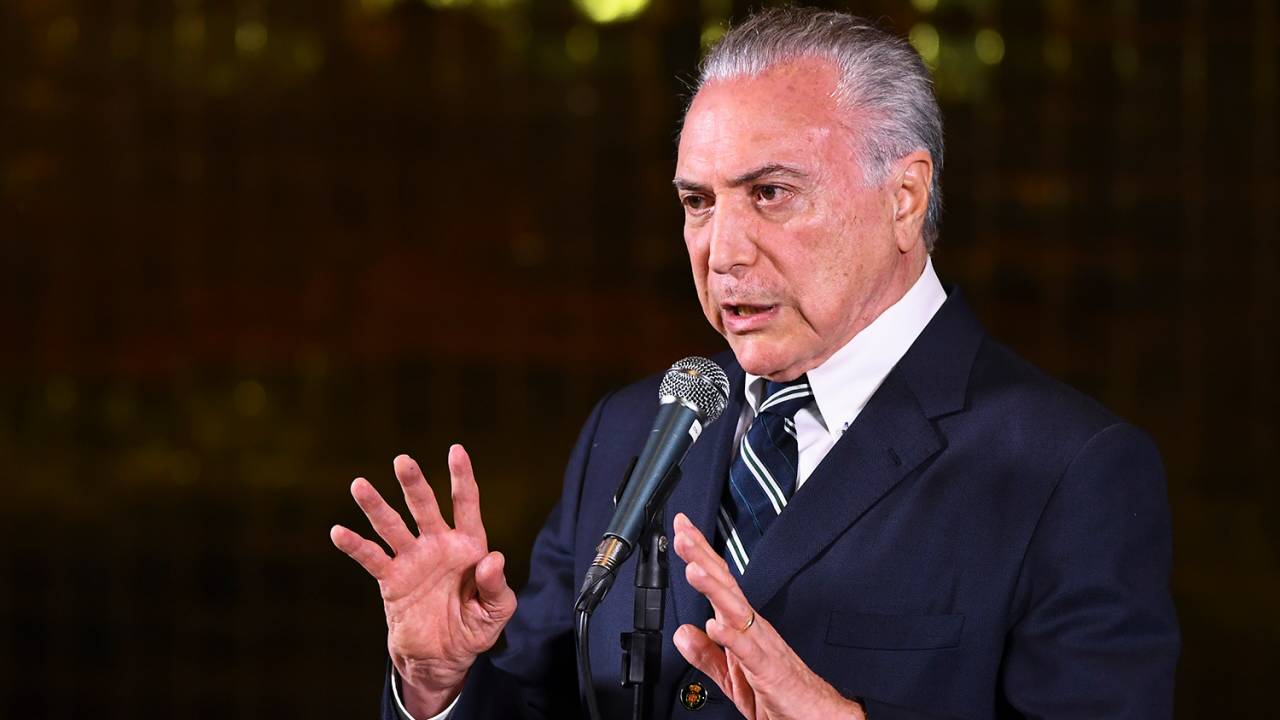 O então presidente da República, Michel Temer (MDB), realiza pronunciamento após a vitória de Jair Bolsonaro (PSL) - 28/10/2018