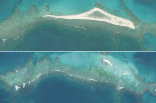 Ilha desaparece no Havaí Ilha desaparece no Havaí