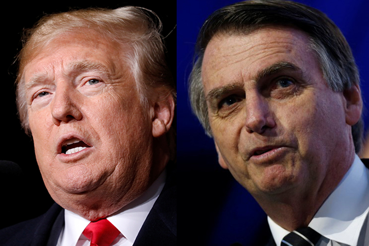 Donald Trump e Jair Bolsonaro Donald Trump e Jair Bolsonaro