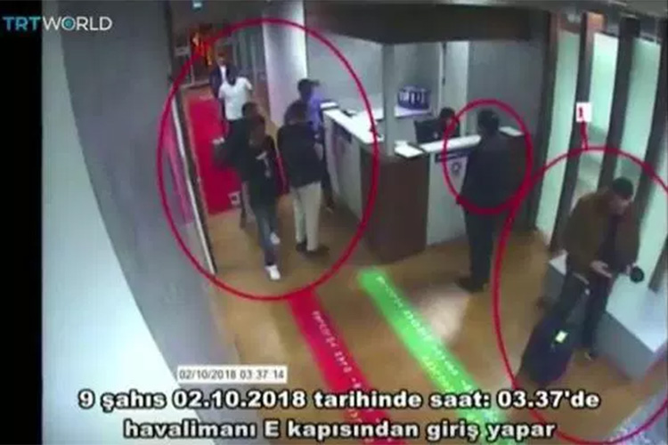 Canal turco divulga imagens de jornalista entrando em consulado saudita em Istambul Canal turco divulga imagens de jornalista entrando em consulado saudita em Istambul