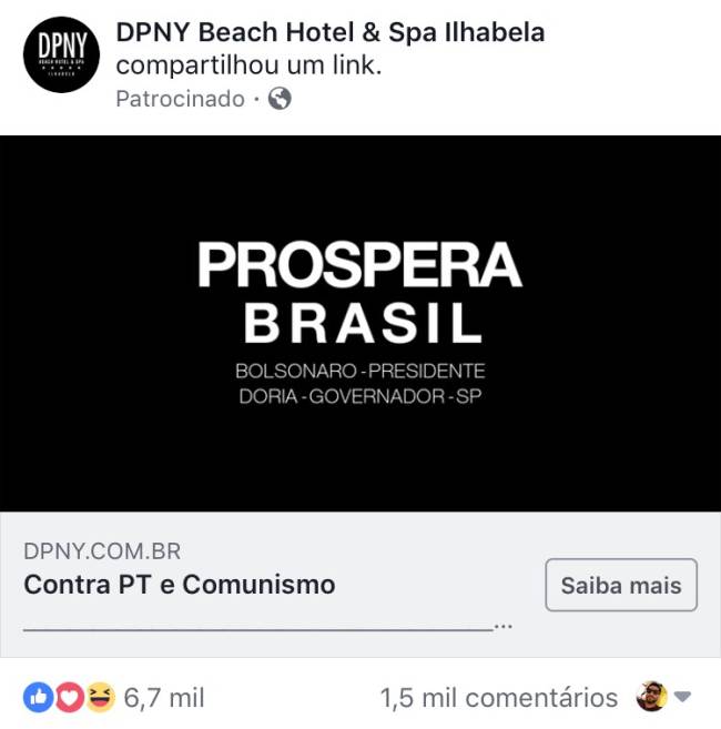 post-face-DPNY-apoio-bolsonaro