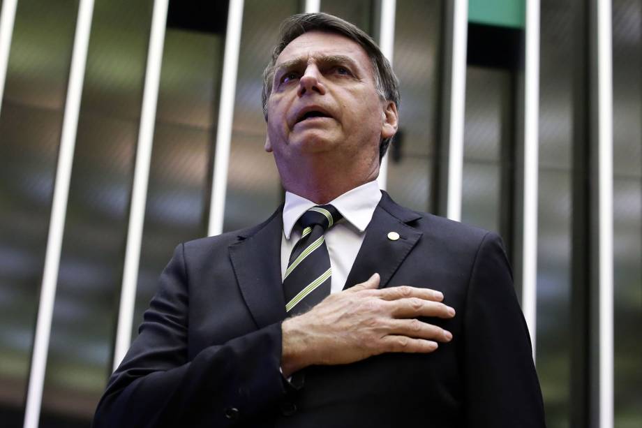 O presidente eleito Jair Bolsonaro participa de sessão solene do Congresso Nacional destinada a comemorar os 30 anos da Constituição Cidadã - 06/11/2018 O presidente eleito Jair Bolsonaro participa de sessão solene do Congresso Nacional destinada a comemorar os 30 anos da Constituição Cidadã - 06/11/2018