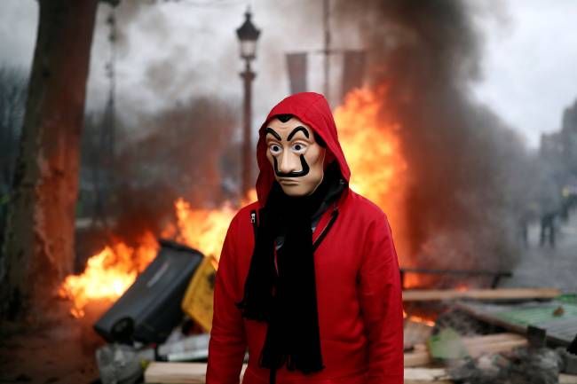 Protesto contra preço dos combustíveis na França