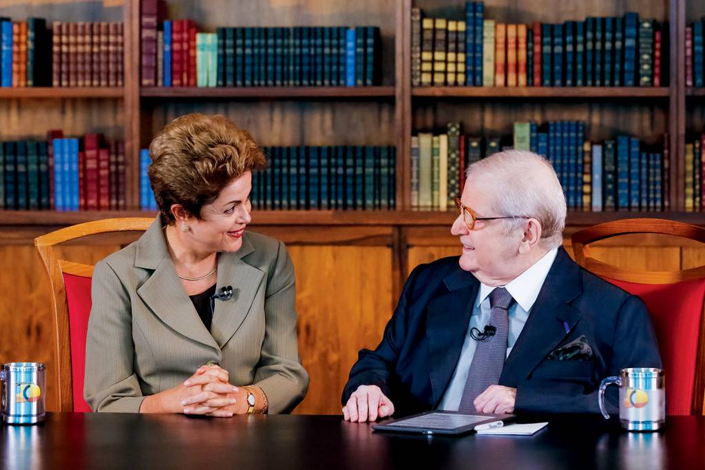 Dilma Rousseff e Jô Soares Dilma Rousseff e Jô Soares
