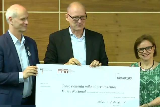 Museu Nacional recebe doação de 180 mil euros da Alemanha Museu Nacional recebe doação de 180 mil euros da Alemanha