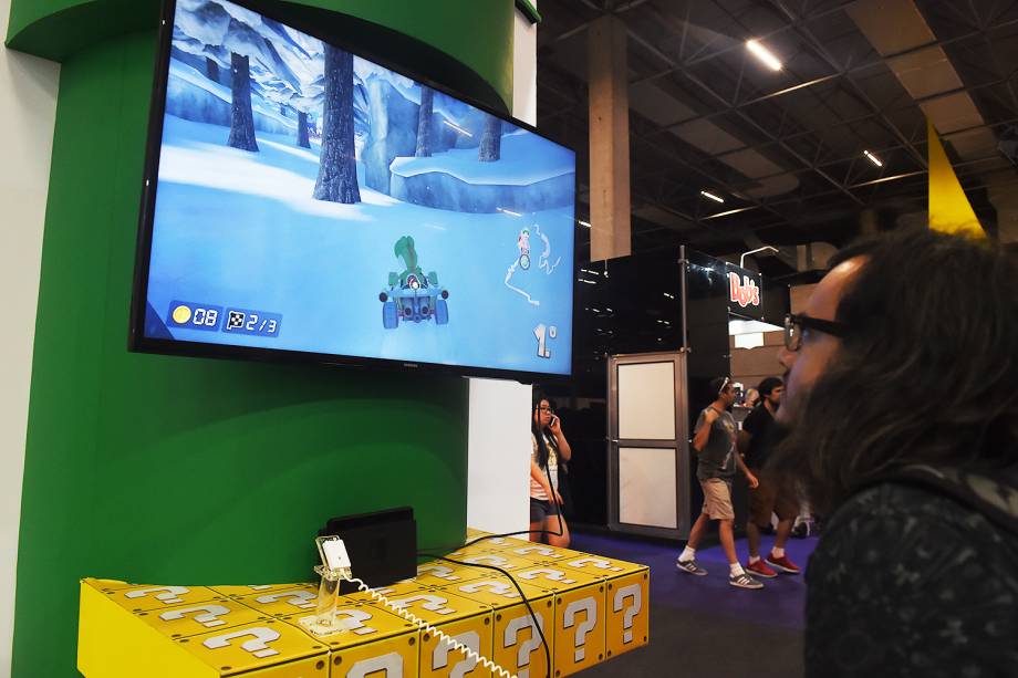 Estande da Atacado Games, durante a Comic Con Experience, realizada na São Paulo Expo - 05/12/2018