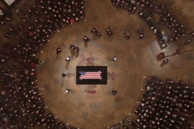 Funeral do ex-presidente americano George H. W. Bush, realizado na rotunda do Capitólio dos Estados Unidos, em Washington - 03/12/2018 Funeral do ex-presidente americano George H. W. Bush, realizado na rotunda do Capitólio dos Estados Unidos, em Washington - 03/12/2018