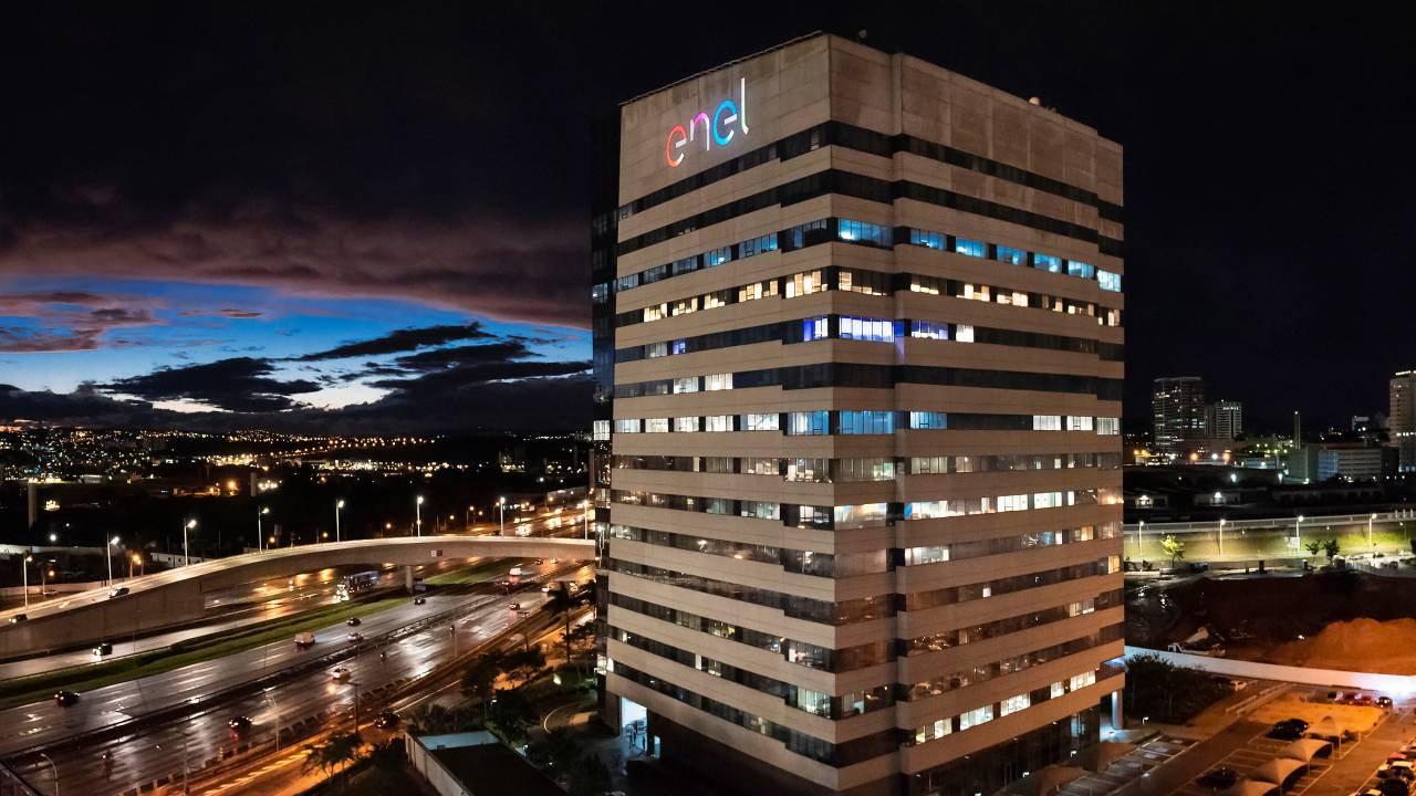 Fachada da sede da Enel