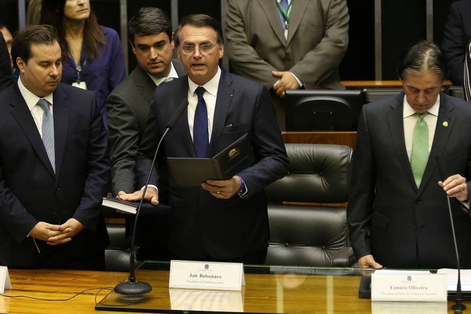 Jair Bolsonaro toma posse como presidente da República em cerimônia no Congresso Nacional - 01/01/2018 Jair Bolsonaro toma posse como presidente da República em cerimônia no Congresso Nacional - 01/01/2018