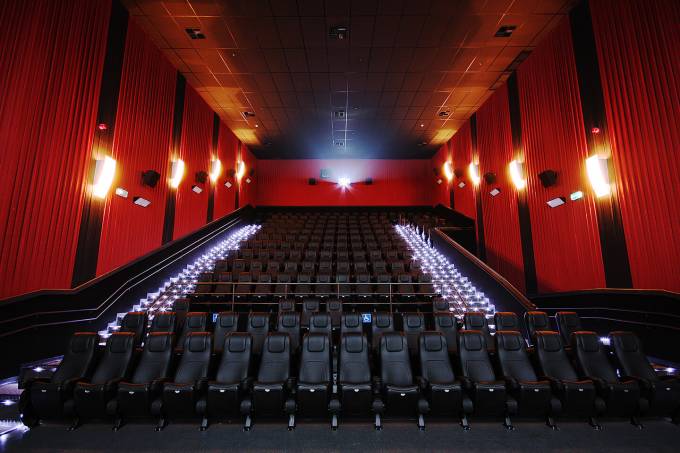 Sala de cinema vazia
