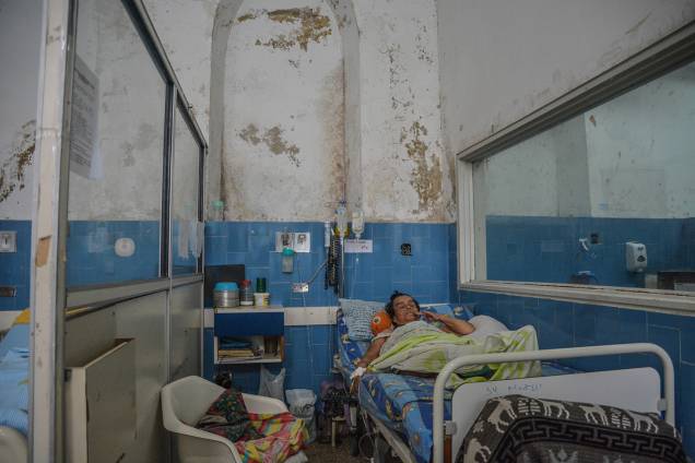 Imagem mostra condição precária dos leitos no Hospital Vargas em Caracas, Venezuela - 10/05/2018 Imagem mostra condição precária dos leitos no Hospital Vargas em Caracas, Venezuela - 10/05/2018