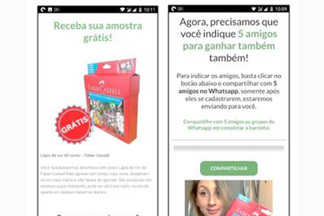 Golpe do material escolar gratuito circula no WhatsApp Golpe do material escolar gratuito circula no WhatsApp