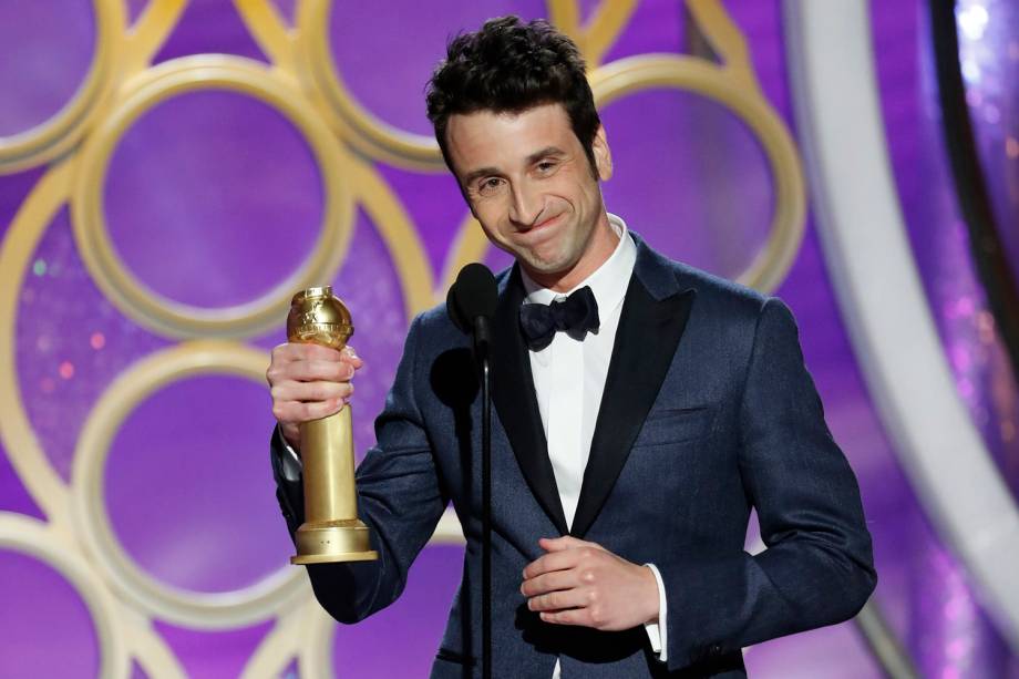 Justin Hurwitz vence na categoria de melhor trilha original em "O primeiro homem", durante cerimônia de premiação do Globo de Ouro - 07/01/2019