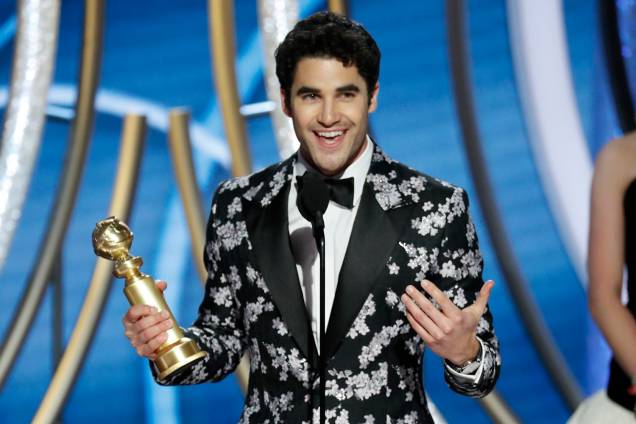 Darren Criss ganha prêmio na categoria de melhor ator em minissérie ou filme para TV por "The Assassination of Gianni Versace: American Crime Story" - 07/01/2019 Darren Criss ganha prêmio na categoria de melhor ator em minissérie ou filme para TV por "The Assassination of Gianni Versace: American Crime Story" - 07/01/2019