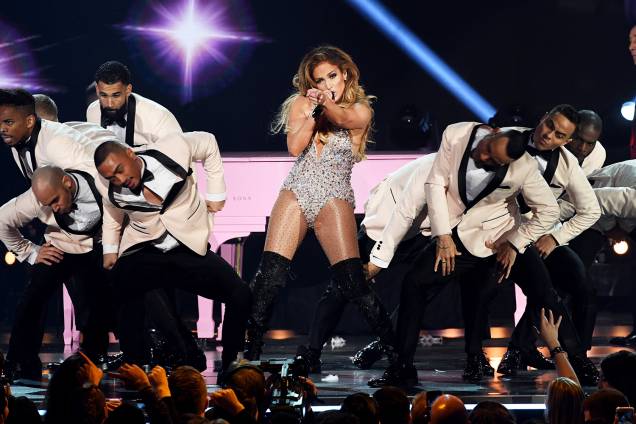 A cantora Jennifer Lopez se apresenta durante cerimônia de premiação do Grammy, realizada em Los Angeles - 10/02/2019 A cantora Jennifer Lopez se apresenta durante cerimônia de premiação do Grammy, realizada em Los Angeles - 10/02/2019