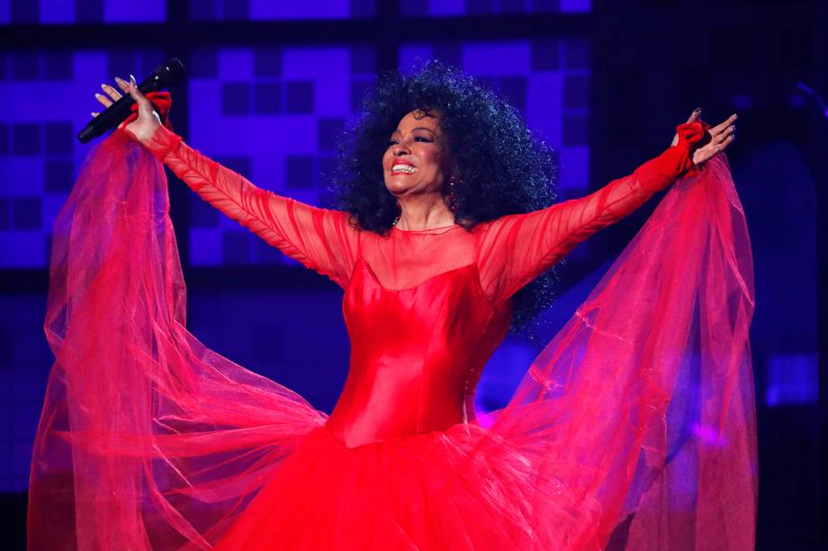 A cantora Diana Ross se apresenta durante cerimônia de premiação do Grammy, em Los Angeles - 10/02/2019