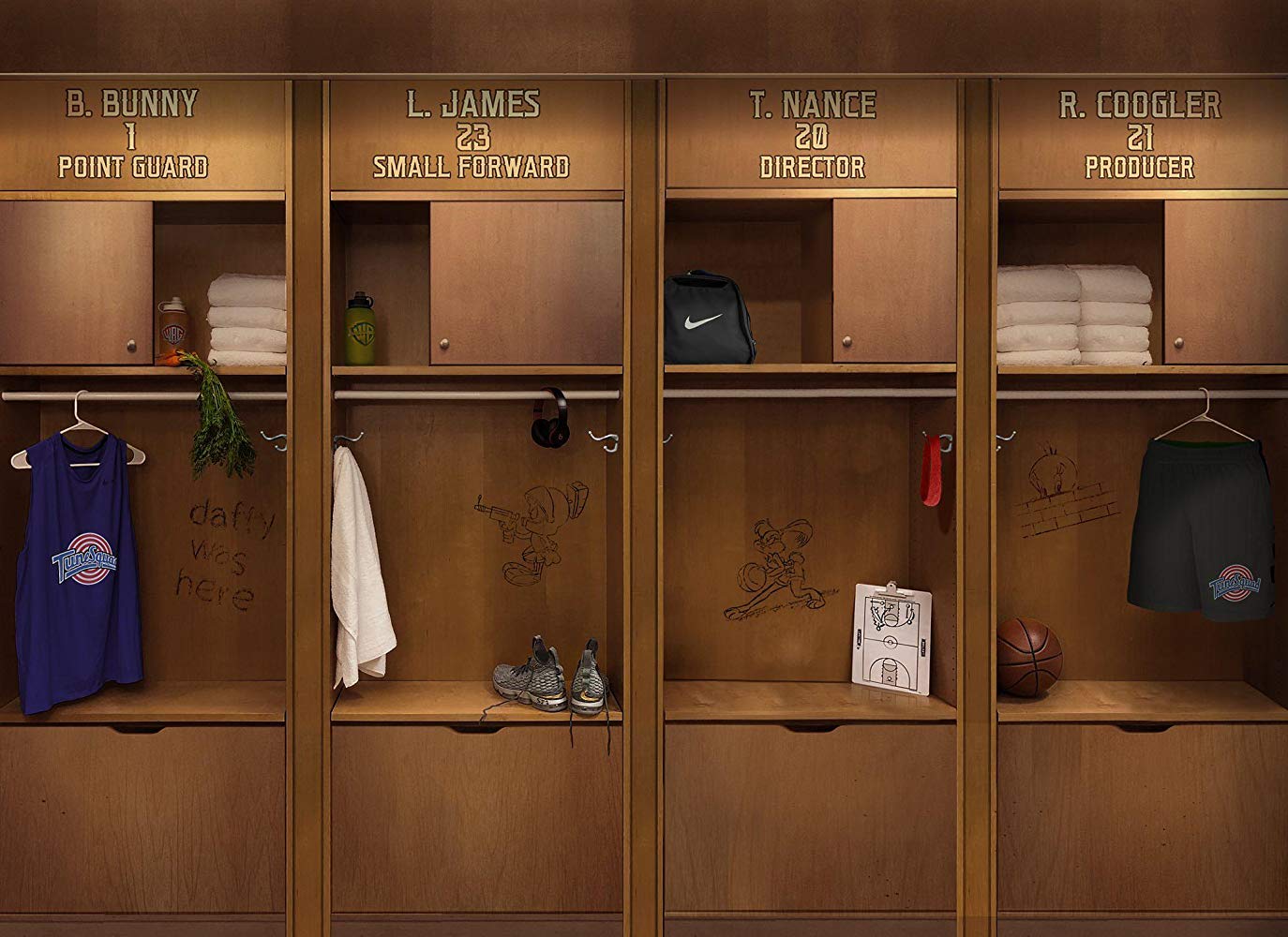 Imagem de 'Space Jam 2' mostra os nomes confirmados na produ&ccedil;&atilde;o: Bugs Bunny (Pernalonga), LeBron James, Terence Nance e Ryan Coogler