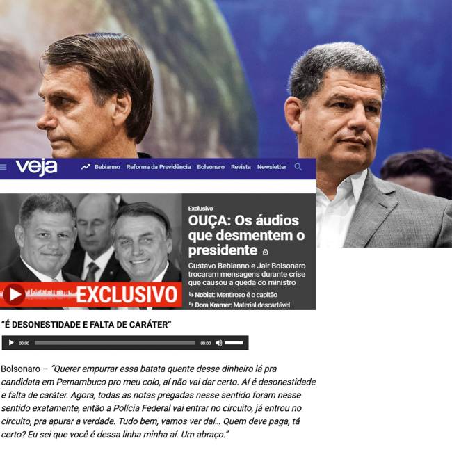 Jair Bolsonaro e Gustavo Bebianno Jair Bolsonaro e Gustavo Bebianno