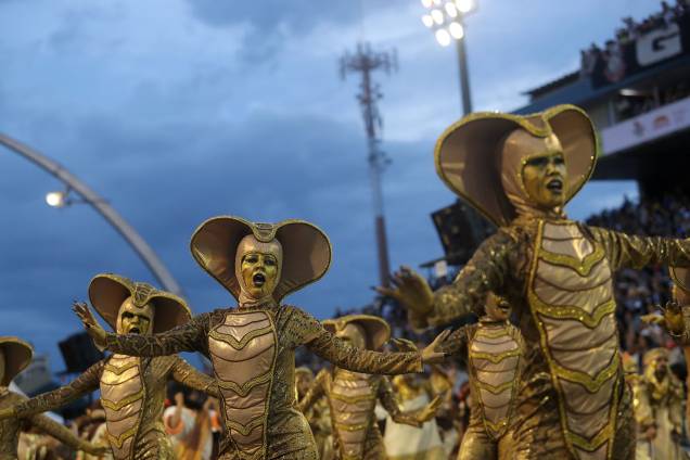 Desfile da Gaviões da Fiel acontece ao amanhecer no sambódromo do Anhembi, em São Paulo - 03/03/2019 Desfile da Gaviões da Fiel acontece ao amanhecer no sambódromo do Anhembi, em São Paulo - 03/03/2019