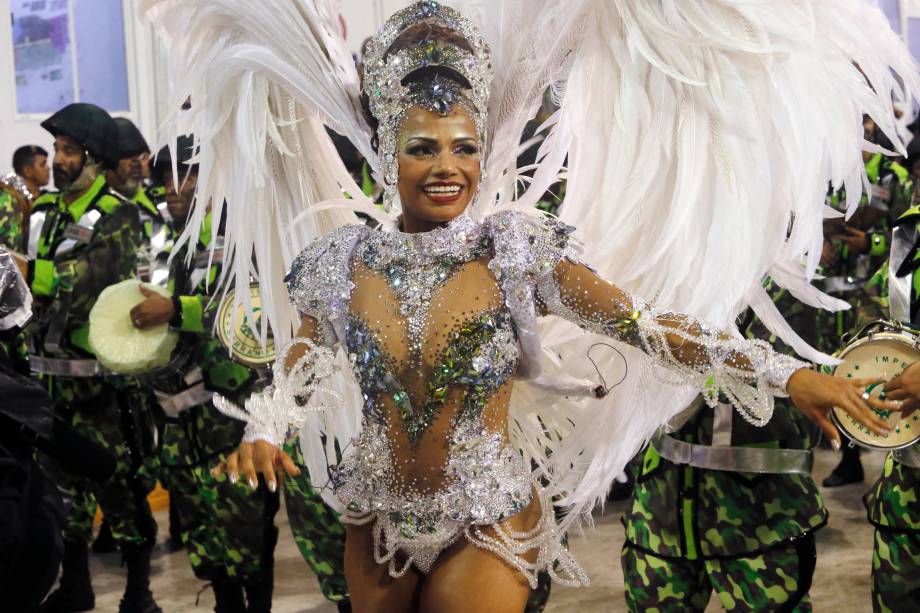 Quitéria Chagas, rainha de bateria da escola de samba Império Serrano, durante desfile no Sambódromo da Marquês de Sapucaí - 03/03/2019 Quitéria Chagas, rainha de bateria da escola de samba Império Serrano, durante desfile no Sambódromo da Marquês de Sapucaí - 03/03/2019